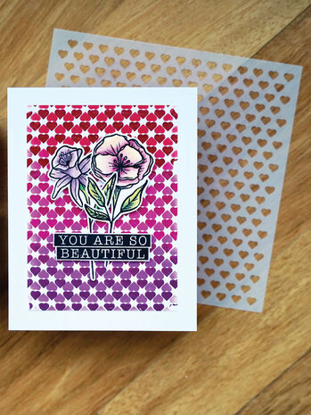 Ranger Simon Hurley create. Stencils 6x6 Inch Tiny Hearts (HUS78517) (DISCONTINUED) Ranger Simon Hurley create. Stencils 6x6 Inch Tiny Hearts (HUS78517) (DISCONTINUED)