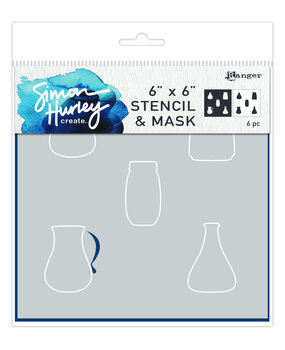 Ranger Simon Hurley create. Stencils 6x6 Inch Vases (HUS78753) (DISCONTINUED)