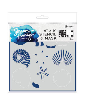 Ranger Simon Hurley create. Stencils 6x6 Inch Shell Maker (HUS68952) (DISCONTINUED)