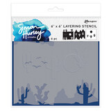 Ranger Simon Hurley create. Stencils 6x6 Inch Sedona Scene Maker (HUS81012) (DISCONTINUED)