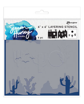 Ranger Simon Hurley create. Stencils 6x6 Inch Sedona Scene Maker (HUS81012) (DISCONTINUED)
