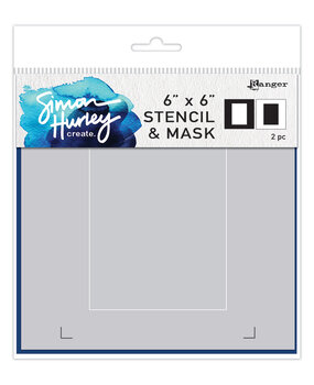 Ranger Simon Hurley create. Stencils 6x6 Inch Rectangle Blend Stencil & Mask (HUS78180) (DISCONTINUED)