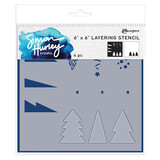 Ranger Simon Hurley create. Stencils 6x6 Inch Mod Christmas Trees (HUS81005) (DISCONTINUED)