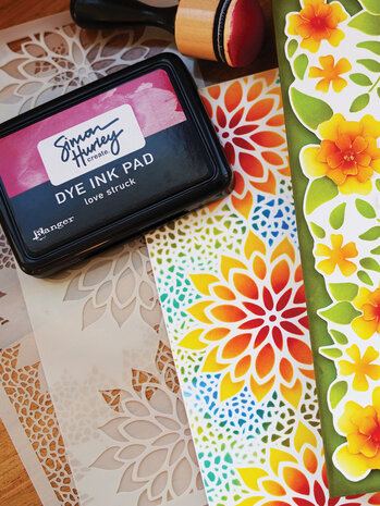 Ranger Simon Hurley create. Stencils Slimline Mosaic Florals (HUS78173) (DISCONTINUED) Ranger Simon Hurley create. Stencils Slimline Mosaic Florals (HUS78173) (DISCONTINUED)
