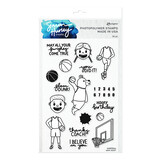 Ranger Simon Hurley create. Photopolymer Stamps 6x9 Inch Slam Dunk! (HUR75264) (DISCONTINUED)