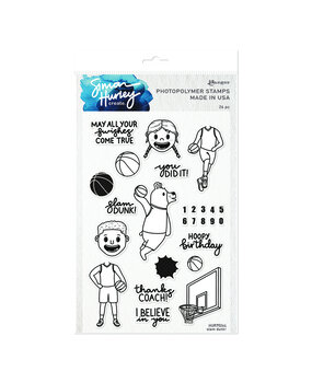 Ranger Simon Hurley create. Photopolymer Stamps 6x9 Inch Slam Dunk! (HUR75264) (DISCONTINUED)