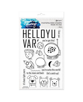 Ranger Simon Hurley create. Photopolymer Stamps 6x9 Inch Space Training (HUR67245) (DISCONTINUED)