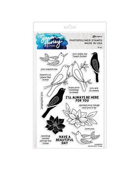 Ranger Simon Hurley create. Photopolymer Stamps 6x9 Inch Spread Your Wings (HUR80749) (DISCONTINUED)