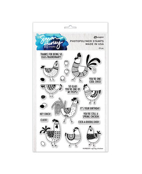 Ranger Simon Hurley create. Photopolymer Stamps 6x9 Inch Spring Chicken (HUR83351) (DISCONTINUED)