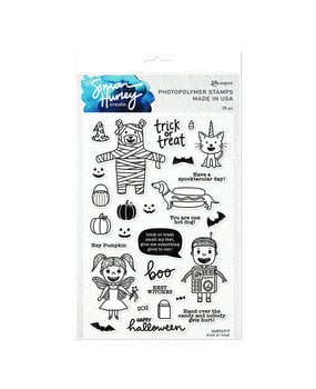 Ranger Simon Hurley create. Photopolymer Stamps 6x9 Inch Trick Or Treat (HUR74717) (DISCONTINUED)