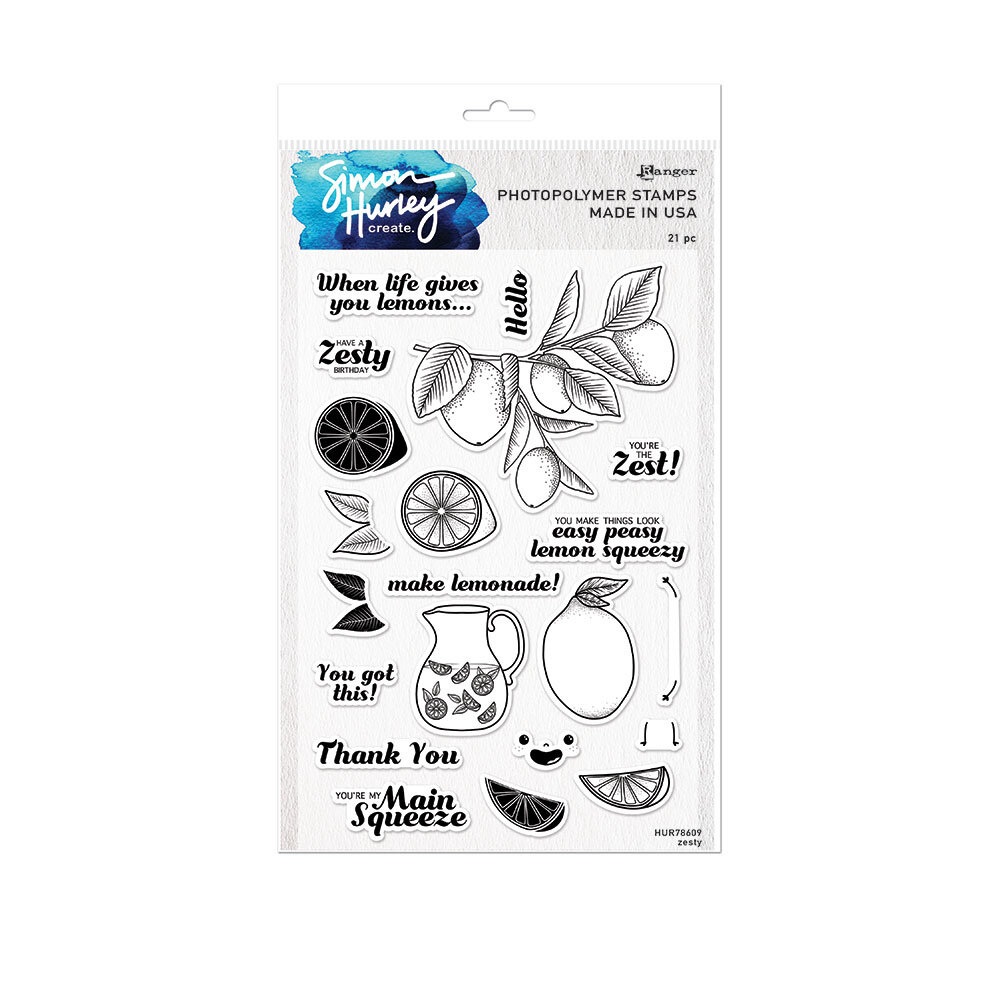 Simon Hurley create. Photopolymer Stamps 6x9 Inch Zesty (HUR78609 ...
