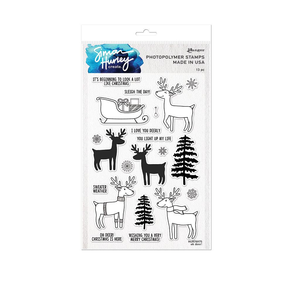 Ranger Simon Hurley create. Photopolymer Stamps 6x9 Inch Oh Deer! (HUR78975) (DISCONTINUED) Ranger Simon Hurley create. Photopolymer Stamps 6x9 Inch Oh Deer! (HUR78975) (DISCONTINUED)
