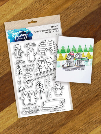 Ranger Simon Hurley create. Photopolymer Stamps 6x9 Inch Polar Penquins (HUR80725) (DISCONTINUED) Ranger Simon Hurley create. Photopolymer Stamps 6x9 Inch Polar Penquins (HUR80725) (DISCONTINUED)