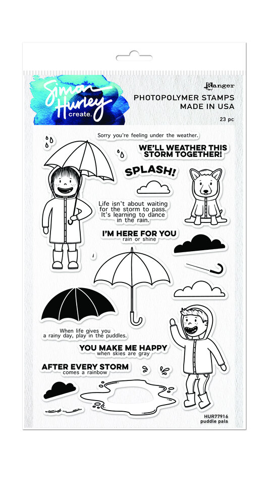 Ranger Simon Hurley create. Photopolymer Stamps 6x9 Inch Puddle Pals (HUR77916) (DISCONTINUED) Ranger Simon Hurley create. Photopolymer Stamps 6x9 Inch Puddle Pals (HUR77916) (DISCONTINUED)