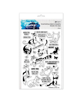 Ranger Simon Hurley create. Photopolymer Stamps 6x9 Inch Purrfect Cats (HUR84822) (DISCONTINUED)