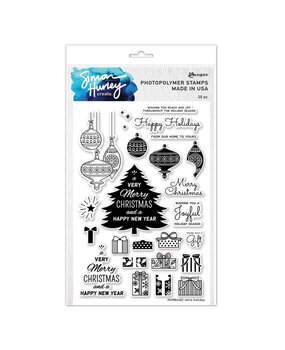 Ranger Simon Hurley create. Photopolymer Stamps 6x9 Inch Retro Holiday (HUR84402) (DISCONTINUED)