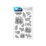 Ranger Simon Hurley create. Photopolymer Stamps 6x9 Inch Sentimental Flowers (HUR76841) (DISCONTINUED)