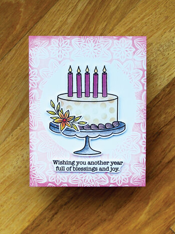 Ranger Simon Hurley create. Photopolymer Stamps 6x9 Inch Birthday Basics (HUR80695) (DISCONTINUED)