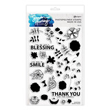 Ranger Simon Hurley create. Photopolymer Stamps 6x9 Inch Doodle Florals (HUR73048) (DISCONTINUED)