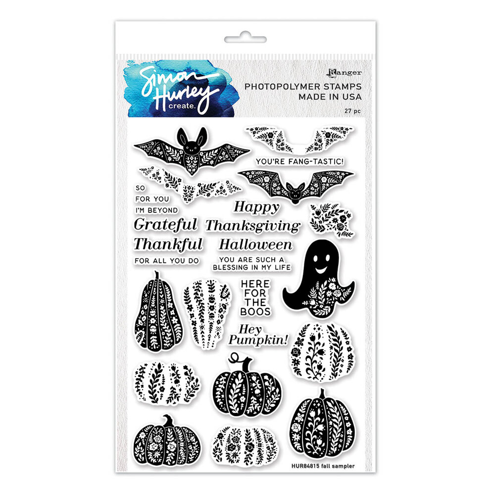 Simon Hurley create. Photopolymer Stamps 6x9 Inch Fall Sampler ...