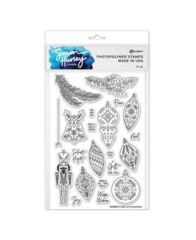 Ranger Simon Hurley create. Photopolymer Stamps 6x9 Inch Folk Art Ornaments (HUR82316) (DISCONTINUED)