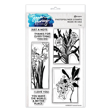 Ranger Simon Hurley create. Photopolymer Stamps 6x9 Inch Framed Florals (HUR83337) (DISCONTINUED) Ranger Simon Hurley create. Photopolymer Stamps 6x9 Inch Framed Florals (HUR83337) (DISCONTINUED)