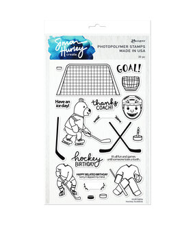 Ranger Simon Hurley create. Photopolymer Stamps 6x9 Inch Hockey Buddies (HUR76834) (DISCONTINUED)