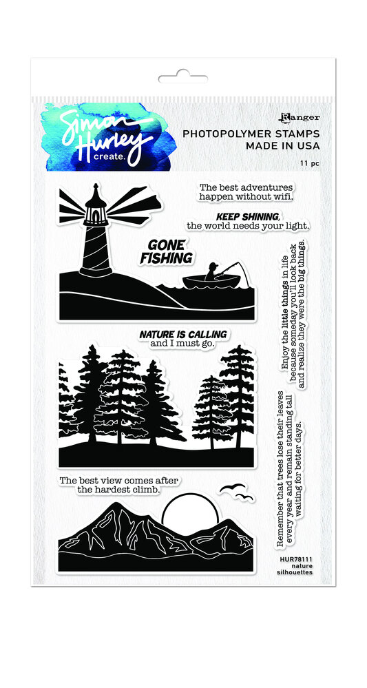 Ranger Simon Hurley create. Photopolymer Stamps 6x9 Inch Nature Silhouettes (HUR78111) (DISCONTINUED) Ranger Simon Hurley create. Photopolymer Stamps 6x9 Inch Nature Silhouettes (HUR78111) (DISCONTINUED)