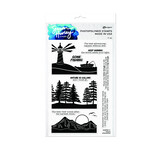 Ranger Simon Hurley create. Photopolymer Stamps 6x9 Inch Nature Silhouettes (HUR78111) (DISCONTINUED)