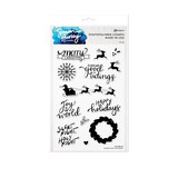 Ranger Simon Hurley create. Photopolymer Stamps 6x9 Inch Handwritten Christmas (HUR78968) (DISCONTINUED)
