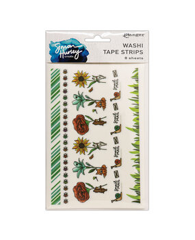 Ranger Simon Hurley create. Washi Tape Strips Snail Mail (8x5pcs) (HUA69201) (DISCONTINUED)