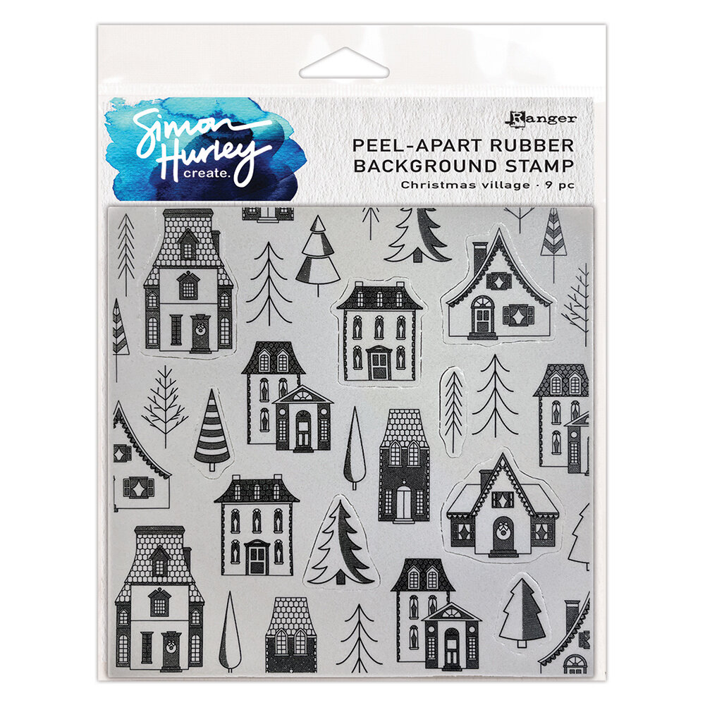 Ranger Simon Hurley create. Background Stamp 6x6 Inch Christmas Village (HUR82569) (DISCONTINUED) Ranger Simon Hurley create. Background Stamp 6x6 Inch Christmas Village (HUR82569) (DISCONTINUED)
