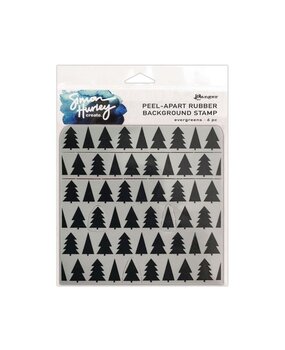 Ranger Simon Hurley create. Background Stamp 6x6 Inch Evergreens (HUR80633) (DISCONTINUED)