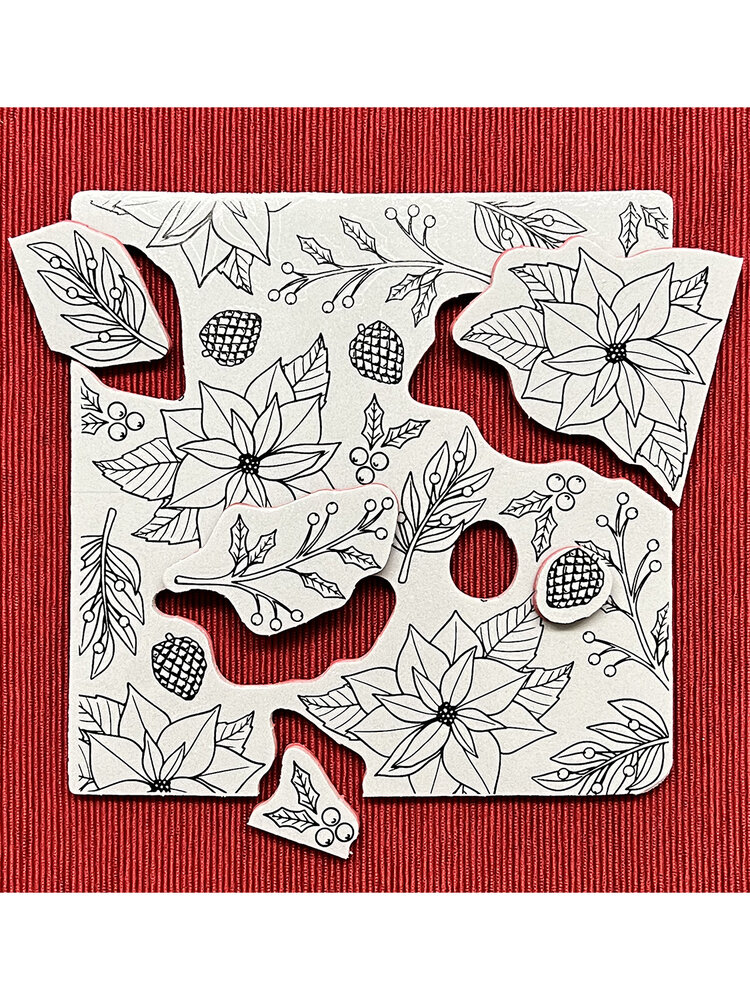 Ranger Simon Hurley create. Background Stamp 6x6 Inch Festive Florals (HUR78982) (DISCONTINUED) Ranger Simon Hurley create. Background Stamp 6x6 Inch Festive Florals (HUR78982) (DISCONTINUED)