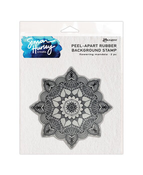 Ranger Simon Hurley create. Background Stamp 6x6 Inch Flowering Mandala (HUR80640) (DISCONTINUED)