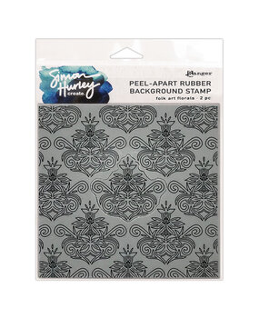 Ranger Simon Hurley create. Background Stamp 6x6 Inch Folk Art Florals (HUR78548) (DISCONTINUED)