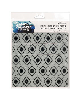 Ranger Simon Hurley create. Background Stamp 6x6 Inch Funky Argyle (HUR78999) (DISCONTINUED)