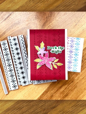 Ranger Simon Hurley create. Background Stamp 6x6 Inch Magic Stripes (HUR82576) (DISCONTINUED)