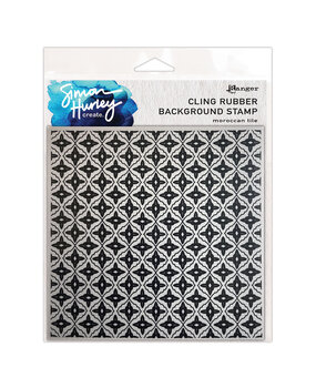 Ranger Simon Hurley create. Background Stamp 6x6 Inch Morrocan Tile (HUR80664) (DISCONTINUED)