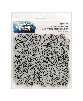 Ranger Simon Hurley create. Background Stamp 6x6 Inch Prom Dress (HUR71747) (DISCONTINUED)