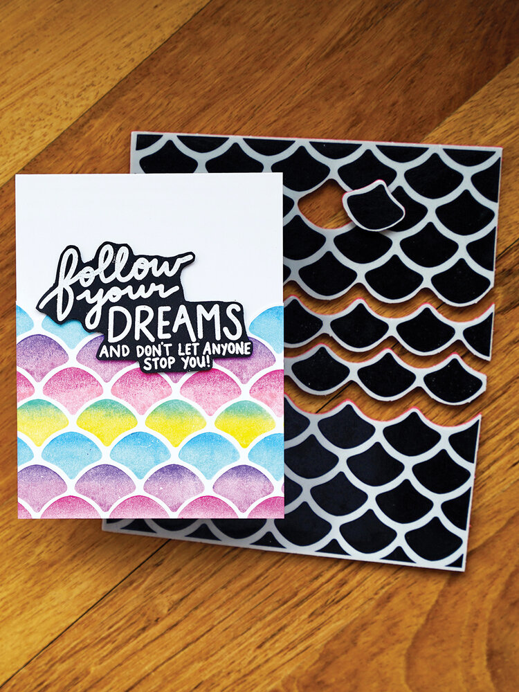 Ranger Simon Hurley create. Background Stamp 6x6 Inch Scaled (HUR78760) (DISCONTINUED)