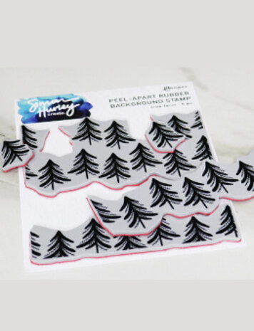 Ranger Simon Hurley create. Background Stamp 6x6 Inch Tree Farm (HUR74328) (DISCONTINUED)
