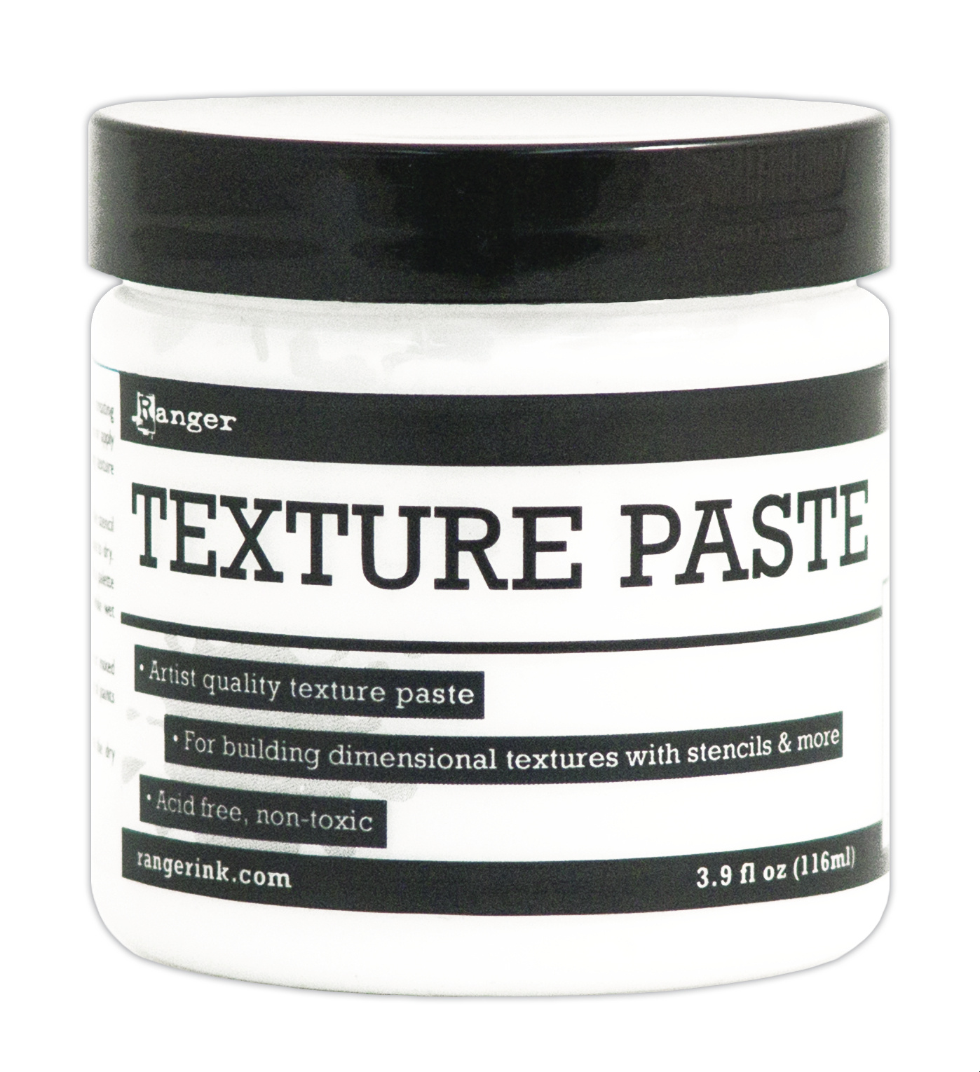 Ranger Texture Paste Opaque Matte 3.9 fl oz (INK44444) - Craftlines B.V.