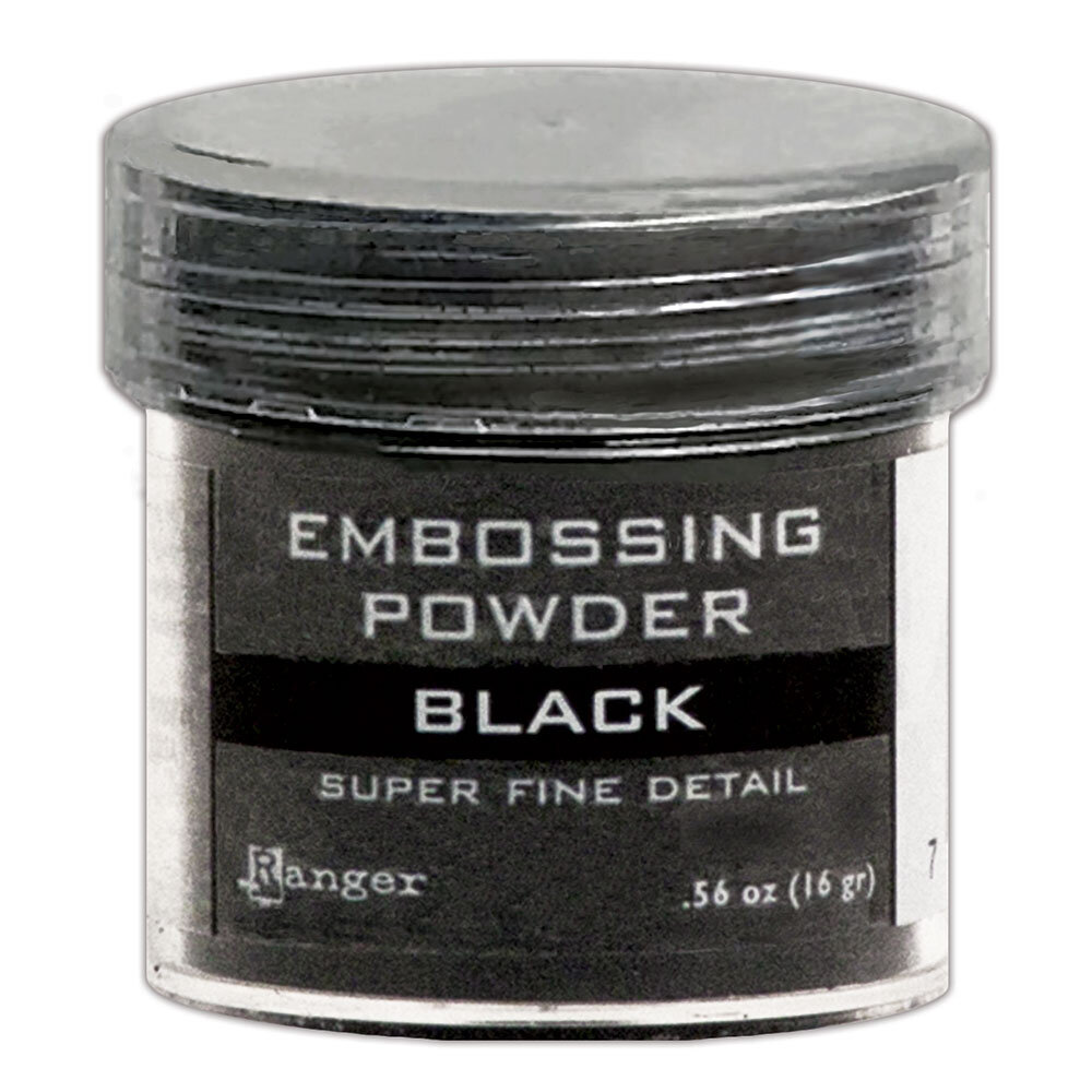 Ranger Ranger Embossing Powder Super Fine Black 1 oz (EPJ37392) Ranger Ranger Embossing Powder Super Fine Black 1 oz (EPJ37392)