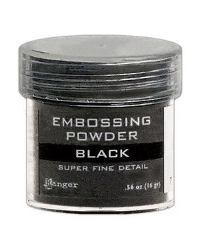 Ranger Ranger Embossing Powder Super Fine Black 1 oz (EPJ37392) Ranger Ranger Embossing Powder Super Fine Black 1 oz (EPJ37392)