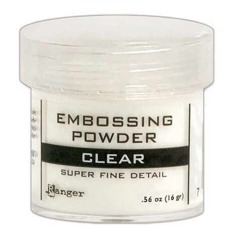Ranger Ranger Embossing Powder Super Fine Clear 1 oz (EPJ37385) Ranger Ranger Embossing Powder Super Fine Clear 1 oz (EPJ37385)
