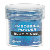 Ranger Ranger Embossing Powder Blue Tinsel 1 oz (EPJ41030)