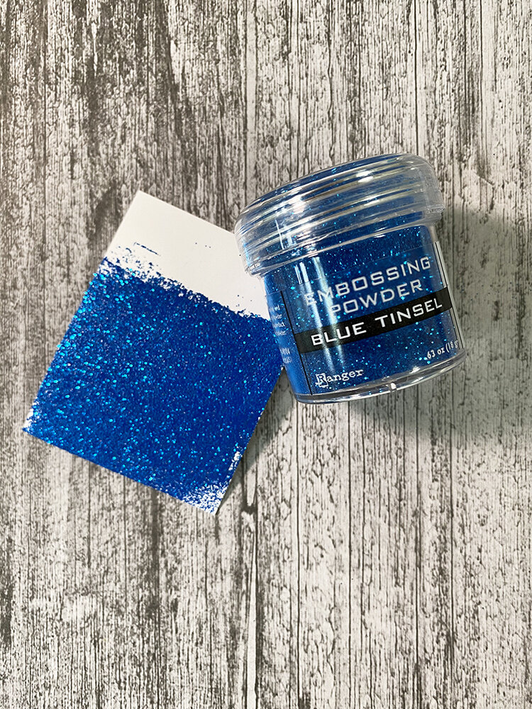 Ranger Ranger Embossing Powder Blue Tinsel 1 oz (EPJ41030)
