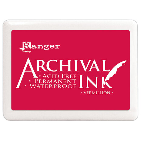 Ranger Ranger Archival Ink Jumbo Pad Vermillion (A3P30522) (DISCONTINUED) Ranger Ranger Archival Ink Jumbo Pad Vermillion (A3P30522) (DISCONTINUED)