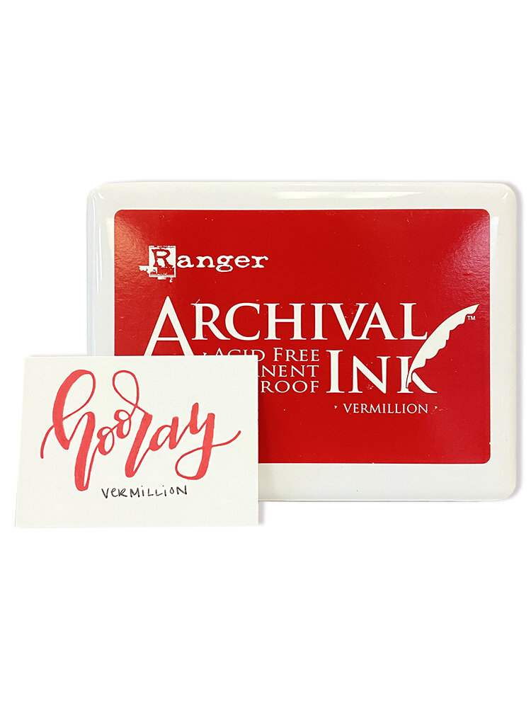 Ranger Ranger Archival Ink Jumbo Pad Vermillion (A3P30522) (DISCONTINUED) Ranger Ranger Archival Ink Jumbo Pad Vermillion (A3P30522) (DISCONTINUED)